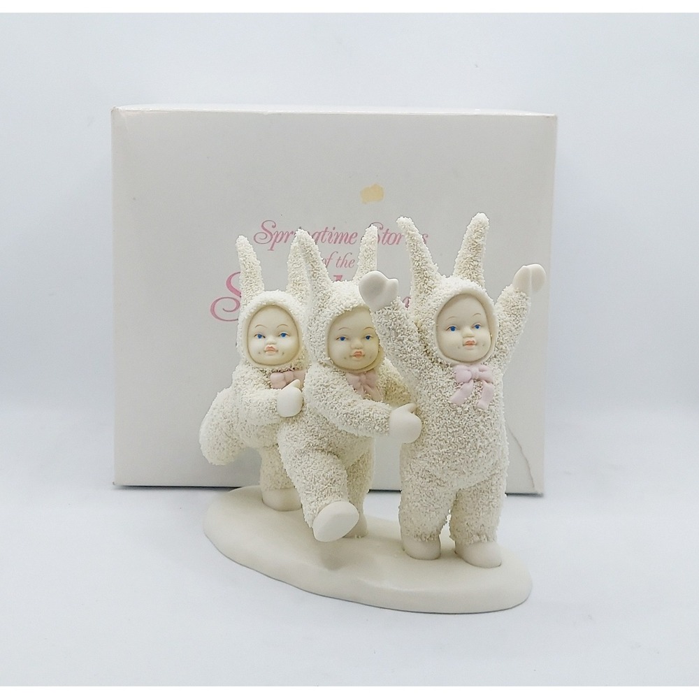 Department 56 Springtime Stories Snowbunnies Let's Do The Bunny-Hop 2609-3